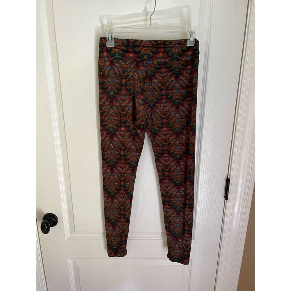LuLaRoe one size Leggings brown fall pattern